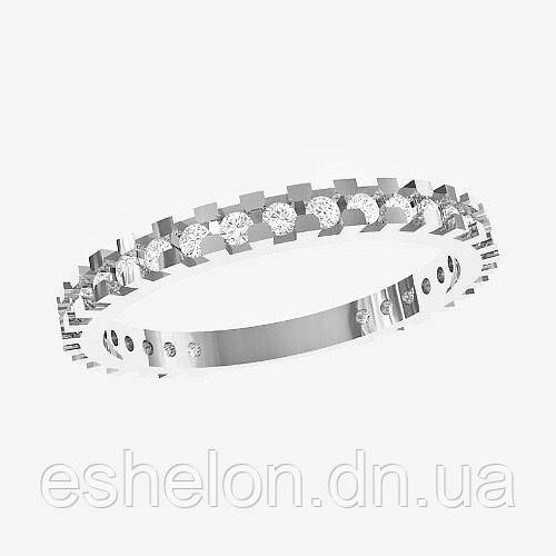 Жіноче кільце срібне Light stripe, фото 1