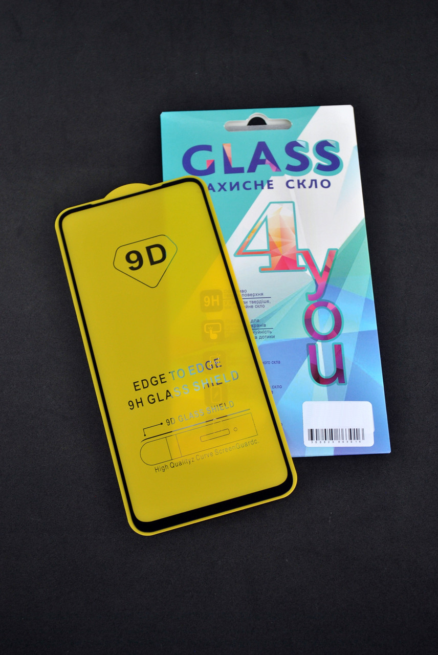 Захисне скло Huawei P40 Lite E Full Glue 2.5D (0.3mm) Black 4you