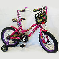 Велосипед детский двухколесный NEXX GIRL-16 колеса 16 дюймов малиновый