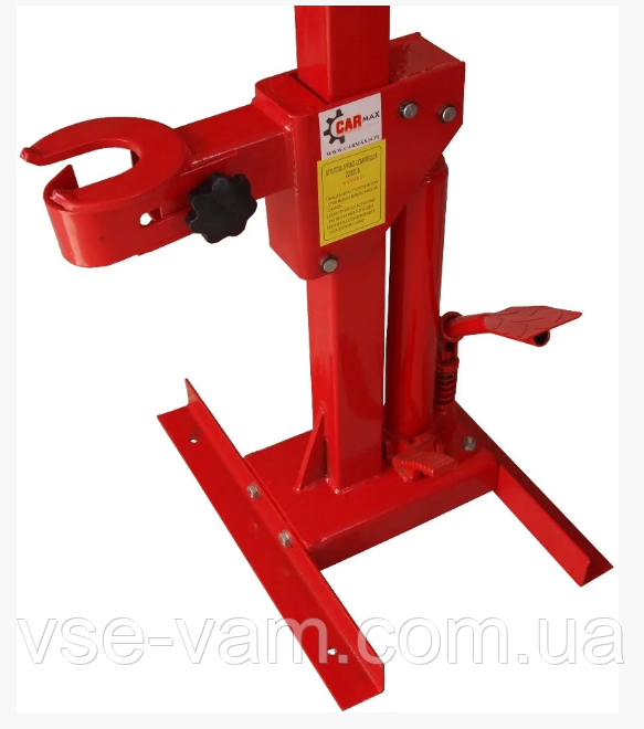 Стяжка пружин-Сйомник стаціонарний гідравлічний - 1 тонна CARmax Польща, фото 1