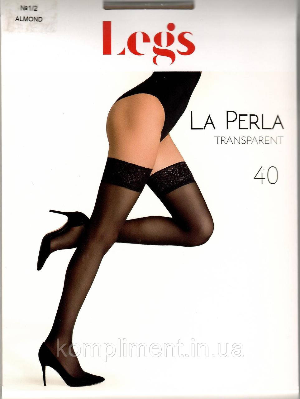 Панчохи жіночі з мереживом Legs La Perla 40 den