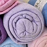 Простирадло на гумці махрова 90*200+25см  Колір - Бузковий, фото 3