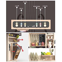 Дитяча інтерактивна кухня з водою та парою висота 93 см Mega Kitchen сіра (MK889-211), фото 6