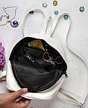 Маленький жіночий темно-синій рюкзак міський, повсякденний матова еко-шкіра, фото 10