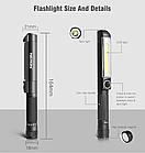 Ліхтар NICRON WL15 IPX4 200+500LM COB+SeoulLED Оригінальний з магнітом, фото 3