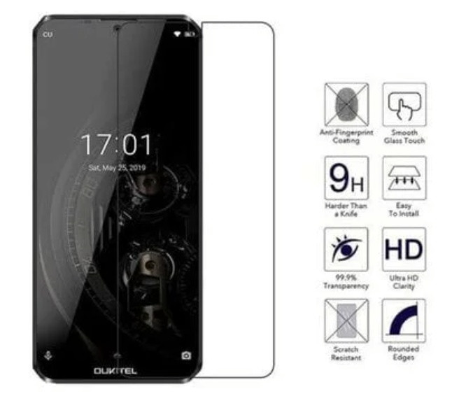 Захисне закалене скло для Oukitel K12 2.5D