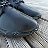 Останній 44 р Чорні кросівки чоловічі nike roshe run демі демисезон еко шкіряні чорні кросівки демісезон, фото 5