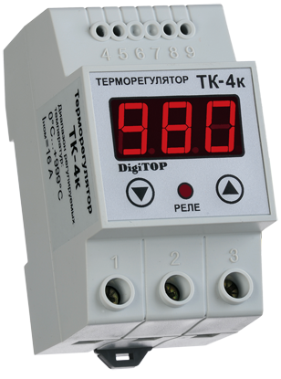 Регулятор температури ТК-4к (одноканальний, без датчика ТХА) DIN