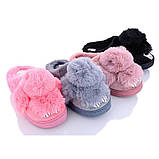 Тапочки домашні жіночі кімнатні Кролики. Теплі хутряні капці Зайчики, р. 40-41, фото 4