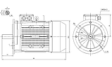 Електродвигун MS 160M-4 11.00 KW B5 400/50HZ 690V, фото 3