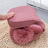 Тапочки домашні жіночі кімнатні Кролики. Теплі хутряні капці Зайчики, р. 40-41, фото 5