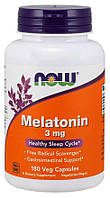 Мелатонін NOW Foods — Melatonin 3 мг (180 капсул)