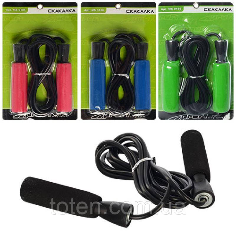 Скакалка 270 см з підшипниками для занять фітнесом, спортом, схуднення Profi MS 0186 1шт., фото 1