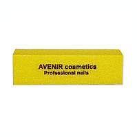 Баф проф для шлифовки ногтей 80/80 (желтый) Avenir Cosmetics