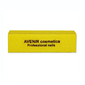 Баф проф для шліфування нігтів 80/80 (жовтий) Avenir Cosmetics