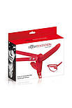 Подвійний страпон Fetish Tentation Strap-On with Double Dildo Red 777Store.com.ua, фото 2