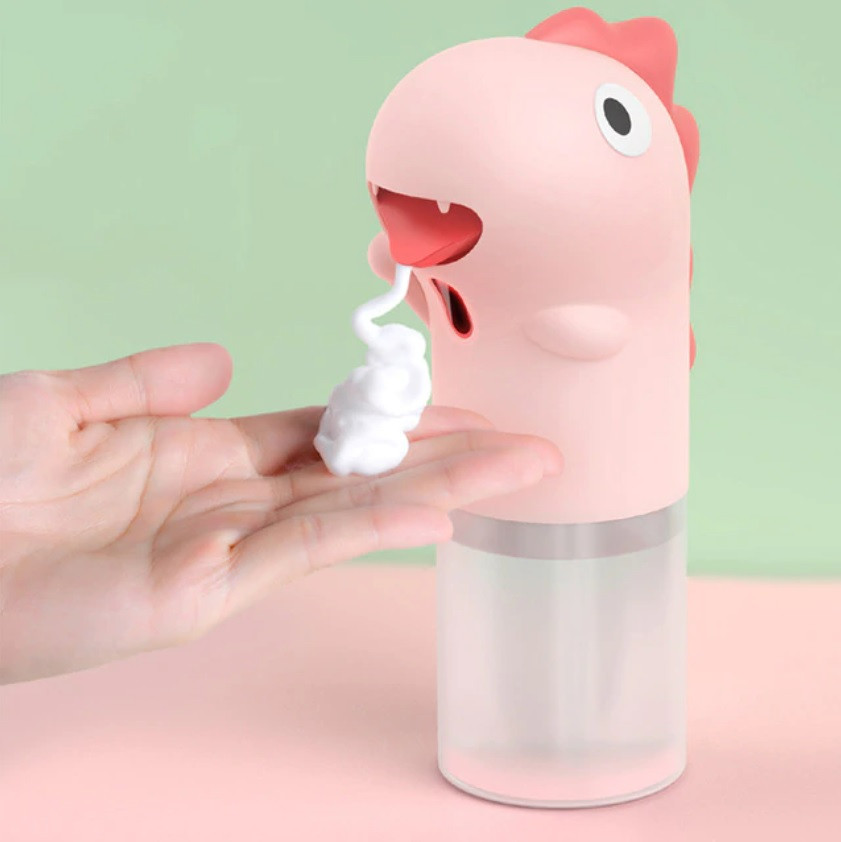 Дитячий автоматичний дозатор мила Baseus Minidinos Hand Washing Machine Pink
