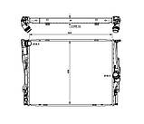 Радіатор охолодження BMW 3 E90 E91, фото 2