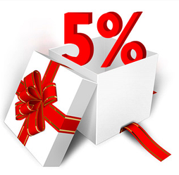 Додаткова знижка 5% на наступну покупку