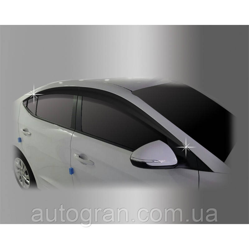 Дефлектори вікон вітровики Hyundai Elantra 2015- (AD), фото 1