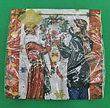 Новорічна паперова серветка (ЗЗХЗЗ, 20 шт.) LuxyНГ Підготовка до Різдва (1236) (1 пачка), фото 2