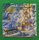 Новорічна паперова серветка (ЗЗХЗЗ, 20 шт.) LuxyНГ За вікном (848) (1 пачка), фото 3