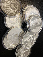 Срібло у вигляді монет 925 проби 31,1 грам ( 1 унція в чистоті )