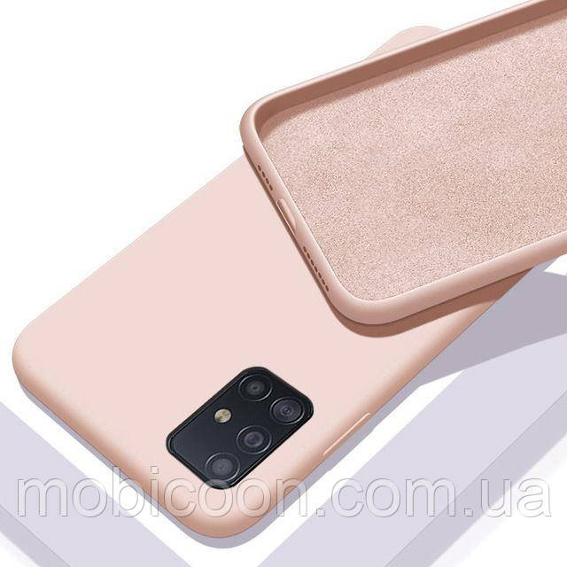 Чохол Silicone Case FULL на Samsung Galaxy A41 A415 Pink Sand (самсунг галаксі а41)