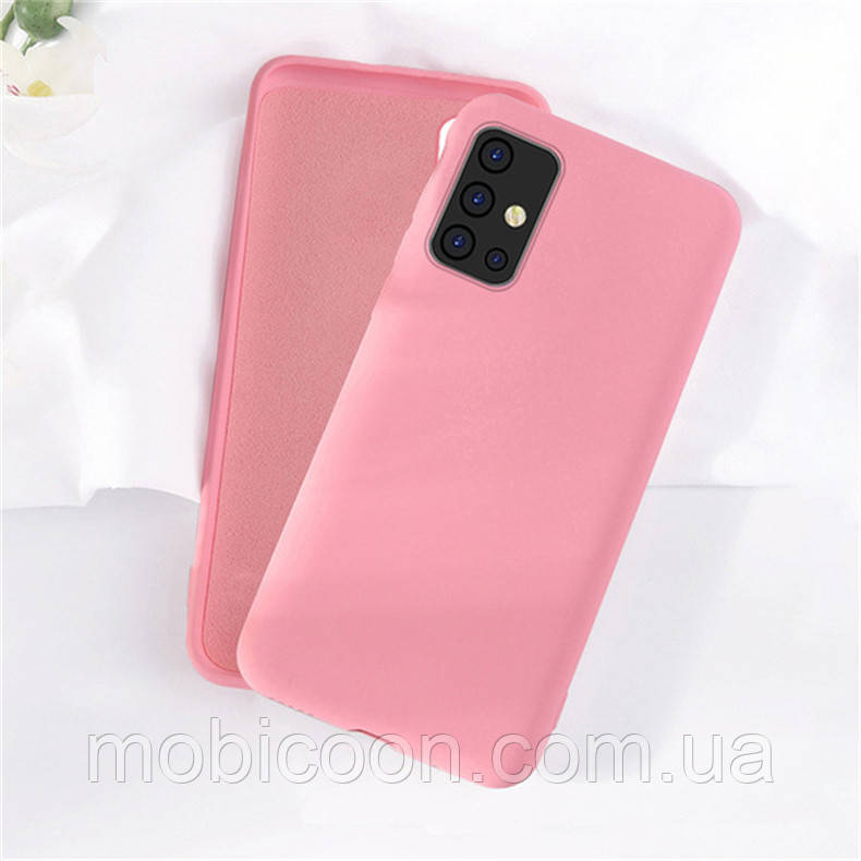 Чохол Silicone Case FULL на Samsung Galaxy A41 A415 Pink (самсунг галаксі а41)
