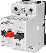 Автоматичний вимикач захисту двигунів ETI MS25-0,16
