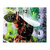 Часы настенные ДомАрт СГ2 Дождик Тихий ход 20х25х5 см (19830)