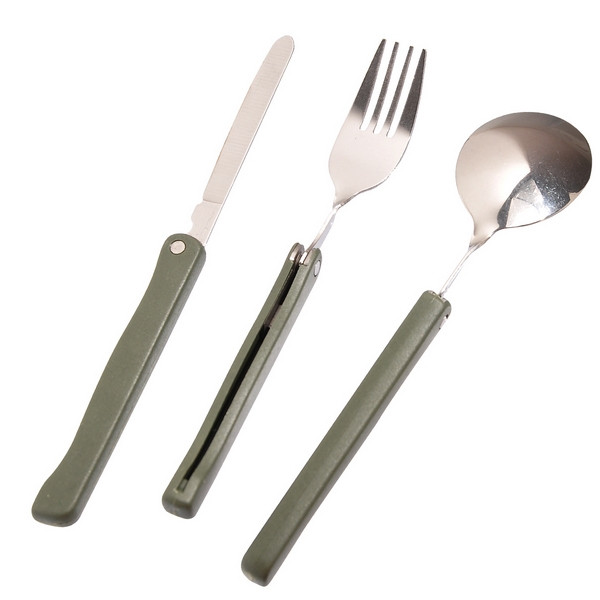 Похідний столовий набір Tableware Camping Set (ложка вилка, ніж) - фото 1 - id-p1257060118