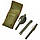 Похідний столовий набір Tableware Camping Set (ложка вилка, ніж), фото 3