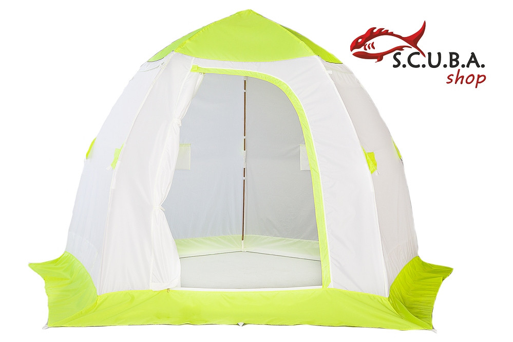 Палатка-зонт трехместная для зимней рыбалки 270*250 см, высота 180 см - фото 1 - id-p175587894