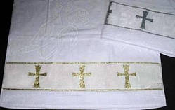 Рушник махровий крижма 70х140 Туреччина упаковка 3 шт.