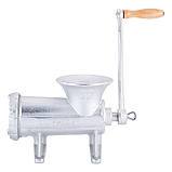 М'ясорубка ручна Kamille KM-6527 3 насадки 31х15х20.5 см Чавунна ручна м'ясорубка М'ясорубка для кухні, фото 6