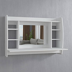 Навісний туалетний столик з дзеркалом G0081 Білий