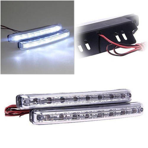 Светодиодные дневные ходовые огни DRL-8 ДХО (пара) габариты LED ...