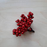 Маленька гілочка з червоними ягодами упаковка 25 шт.., фото 4