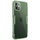 Nillkin Apple iPhone mini 12 (5.4") Nature TPU Case Green Прозорий Силіконовий Чохол з зеленим відтінком, фото 3