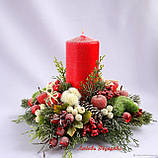 Маленька гілочка з червоними ягодами упаковка 25 шт.., фото 5