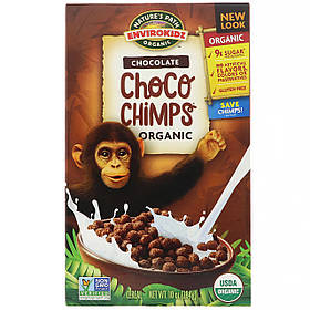 Органічний сухий сніданок, шоколад, Nature's Path, Envirokidz, Choco chimps