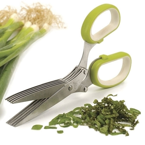 Кухонні ножиці для нарізки зелені Fackelmann