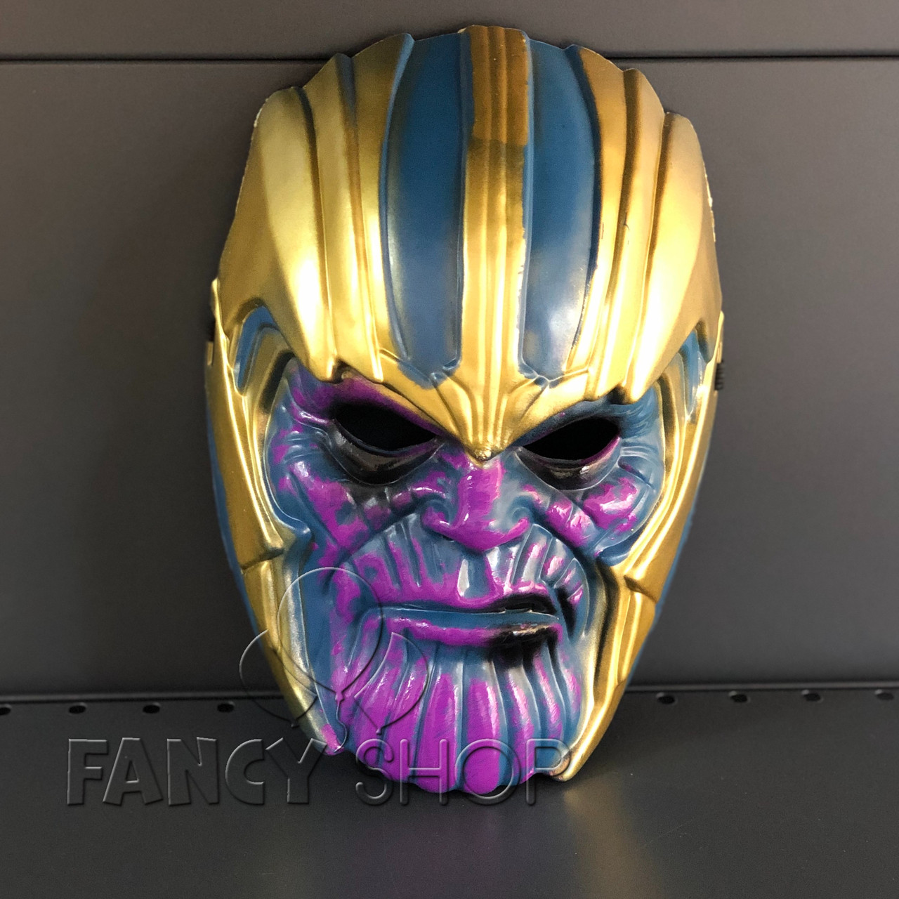 Маска пластикова "Танос", Маска пластик "Танос" на хэллоуин, фото 1