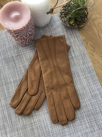 Жіночі шкіряні рукавички 812s3, фото 2