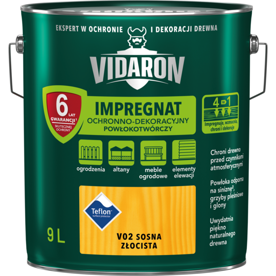 Імпрегнат Древкорн V02 Vidaron СОСНА ЗОЛОТА 9л, фото 1