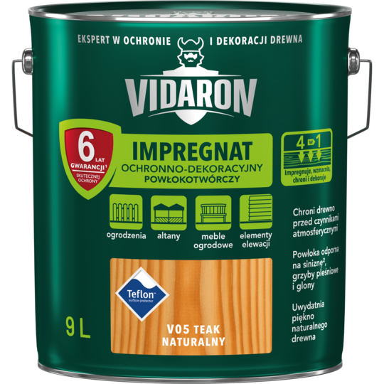 Імпрегнат Древкорн V05 Vidaron ТІК НАТУРАЛЬНИЙ 9 л