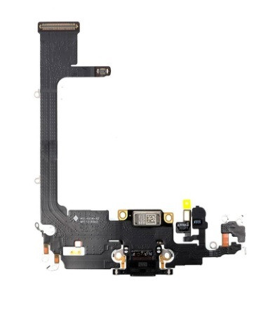 Шлейф (Flat cable) для iPhone 11 Pro з роз'ємом зарядки, мікрофоном (Чорний) Оригінал, фото 1