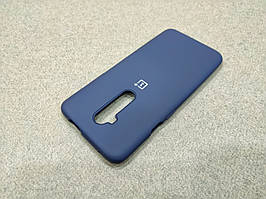 Чохол силіконовий софт тач із мікрофіброю для OnePlus 7T Pro синій матовий бампер