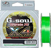 Шнур YGK G-Soul X4 Upgrade 100 м #0,2/0,074 мм 1,81 кг/4 lb Салатовый